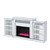 Acme Furniture Noralie Mirrored Storage Fireplace