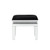 Acme Furniture Lotus Black Mirrored Vanity Stool