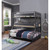 Acme Furniture Cargo Gunmetal Twin Over Twin Over Full Triple Bunk Bed