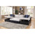 Acme Furniture Merill Beige Black Sectional Sofa with Sleeper