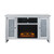 Acme Furniture Noralie Mirrored Glass TV Stand with Fireplace