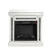 Acme Furniture Noralie Mirrored Diamonds Clear Fireplace