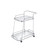 Acme Furniture Aegis Clear Chrome Serving Cart