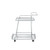 Acme Furniture Aegis Clear Chrome Serving Cart