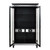 Acme Furniture Varian II Mirrored Black Sliver Curio