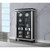 Acme Furniture Varian II Mirrored Black Sliver Curio