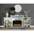 Acme Furniture Noralie Mirrored Bluetooth Fireplace