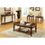 Furniture of America Bunbury Cherry 3pc Coffee Table Set