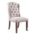 2 Furniture of America Gianna Oak Ivory Wing Back Chairs