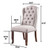 2 Furniture of America Gianna Oak Ivory Wing Back Chairs