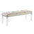 Furniture of America Maddie Pearl White Bench