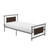 Home Elegance Gavino Silver Metal Beds