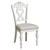 Home Elegance Cinderella Gray White Writing Desk Chair