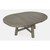 Jofran Furniture Telluride Driftwood Grey Round To Oval Dining Table