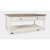 Jofran Furniture Grafton Farms White Brown 2 Drawer Coffee Table