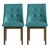 2 Progressive Furniture Jade Blue Brown Accent Side Chairs