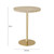 TOV Furniture Fiona Gold Natural Stone Side Table