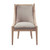 Olliix Martha Stewart Elmcrest Linen Dining Chair with Nailhead Trim
