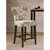 Olliix Madison Park Avila Orange Tufted Back Counter Height Stool