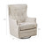 Olliix Madison Park Ella Cream Swivel Glider Chair