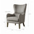 Olliix Madison Park Arianna Grey Swoop Wing Chairs