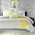 Olliix Madison Park Lola Yellow Sateen Printed 7pc Comforter Sets