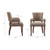 Olliix Madison Park Dawson Brown Arm Dining Chairs