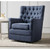 Olliix Madison Park Mathis Blue Swivel Glider Chairs