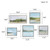 Olliix Martha Stewart Vista Abstract Landscape 5pc Gallery Canvas Wall Art Set