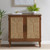 Olliix INK IVY Seagate Natural Handcrafted Seagrass 2 Doors Accent Chest