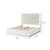 Galaxy Home Coco Milky White 5pc Bedroom Sets with Bed