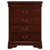Glory Furniture Louis Phillipe Traditional Cherry 4 Drawer Chests