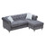 Glory Furniture Raisa Gray Blue Sectionals