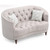 Glory Furniture Charleston Light Gray Fabric Loveseat