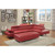 Glory Furniture Riveredge Contemporary Faux Leather Milan Ottomans