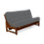 Night and Day Furniture Eureka Black Walnut Queen Futon Frames Only