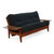 Night and Day Furniture Naples Black Walnut Queen Futon Frames Only