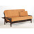 Night and Day Furniture Naples Black Walnut Queen Futon Frames Only