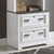 Liberty Allyson Park Wirebrushed White Bunching Lateral File Cabinet