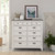 Liberty Allyson Park Wirebrushed White Charcoal 11 Drawers Chesser