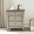 Liberty Ivy Hollow Weathered Linen Dusty Taupe 3 Drawers Night Stand with Charging Station