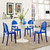 4 Modway Furniture Casper Blue Dining Chairs