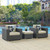 Modway Furniture Sojourn 3pc Outdoor Sunbrella Chairs and Ottomans