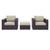 Modway Furniture Convene 3pc Outdoor Patio Chair and Ottoman Sets