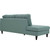 Modway Furniture Empress Azure Upholstered Left Facing Bumpers