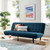 Modway Furniture Glance Azure Tufted Convertible Fabric Sofa Beds