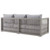 Modway Furniture Aura Gray Outdoor Patio Wicker Rattan Sofas