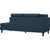 Modway Furniture Empress Azure Upholstered Right Facing Bumpers