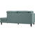 Modway Furniture Empress Azure Upholstered Right Facing Bumpers