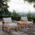 Modway Furniture Marina Gray 3pc Outdoor Patio Teak Sets with Side Table